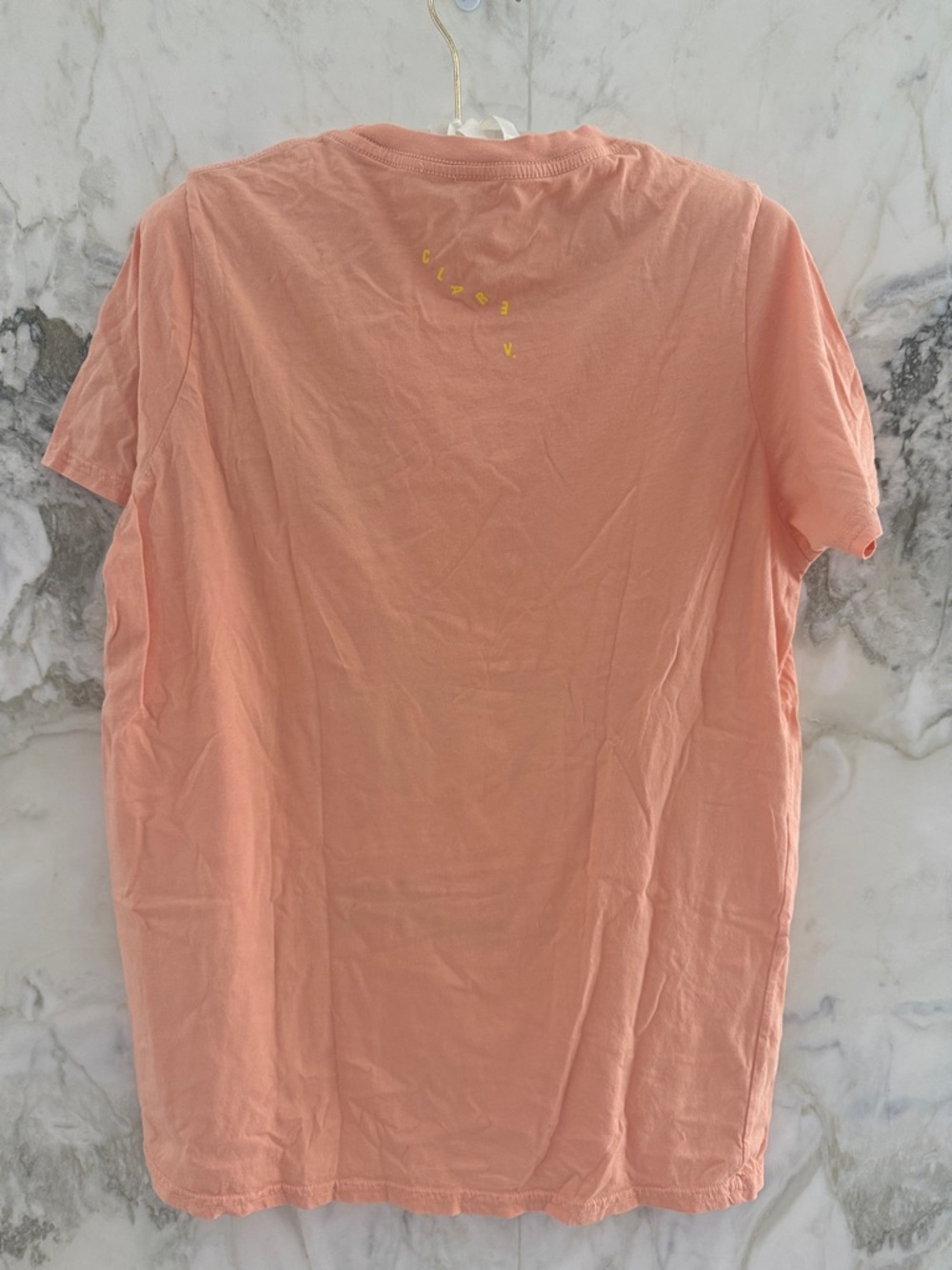 Clare V. Peach Top with Cream Ribbon Detail - Picture 3 of 3